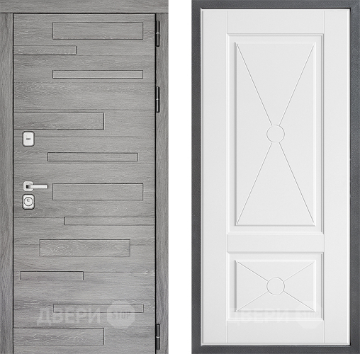 Входная металлическая Дверь Дверной континент ДК-10 ФЛ-617 Софт милк в Реутове