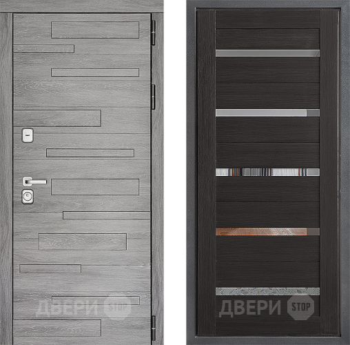 Входная металлическая Дверь Дверной континент ДК-10 ФЛ-47 Венге в Реутове