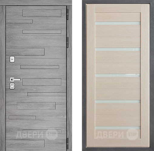 Входная металлическая Дверь Дверной континент ДК-10 ФЛ-47 Лиственница белая в Реутове