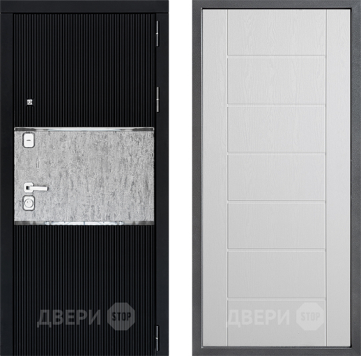 Входная металлическая Дверь Дверной континент ДК-13 ФЛ-Лайн Белое дерево в Реутове