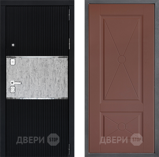 Входная металлическая Дверь Дверной континент ДК-13 ФЛ-617 Ясень шоколадный в Реутове