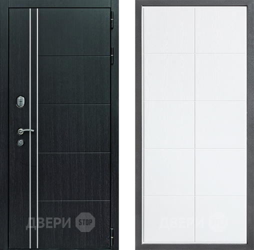 Входная металлическая Дверь Дверной континент Теплолюкс Дизайн ФЛ-Кватро Белое дерево в Реутове