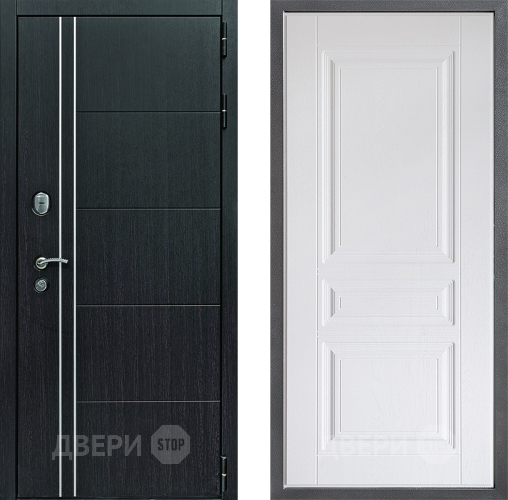 Входная металлическая Дверь Дверной континент Теплолюкс Дизайн ФЛ-243 Альберо Браш серебро в Реутове