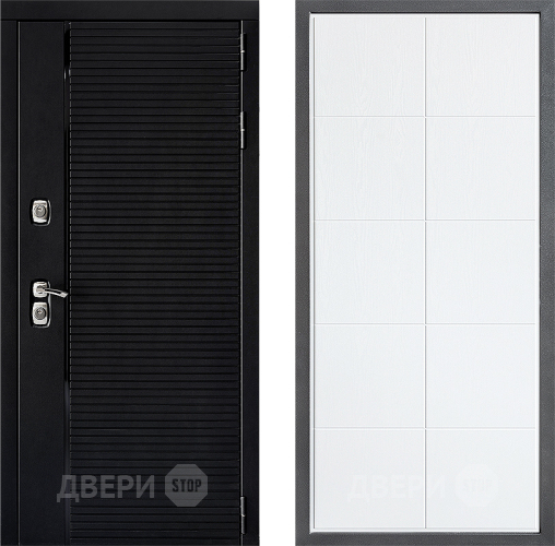 Входная металлическая Дверь Дверной континент ДК-1 ФЛ-Кватро Белое дерево в Реутове