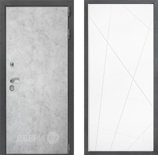 Входная металлическая Дверь Дверной континент ДК-3/743 ФЛ-655 Белый софт в Реутове