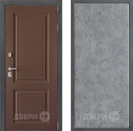 Дверь Дверной континент ДК-3/729 ФЛ-655 Бетон серый в Реутове