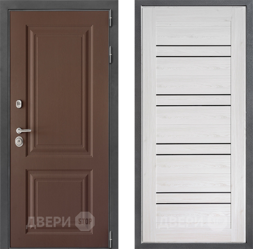 Входная металлическая Дверь Дверной континент ДК-3/729 ФЛ-49 Сосна белая в Реутове