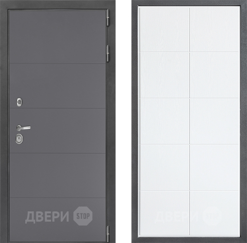 Входная металлическая Дверь Дверной континент ДК-3/649 ФЛ-Кватро Белое дерево в Реутове