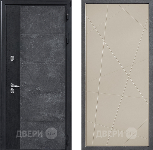 Входная металлическая Дверь Дверной континент ДК-15 Бетон ТЕРМО ФЛ-655 Капучино в Реутове