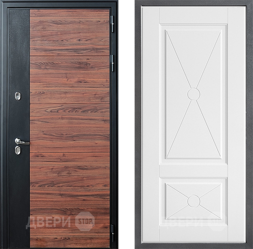 Входная металлическая Дверь Дверной континент ДК-15 Красное Дерево ТЕРМО ФЛ-617 Софт милк в Реутове