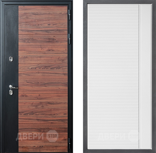 Дверь Дверной континент ДК-15 Красное Дерево ТЕРМО ФЛ-757 Белое Стекло Софт милк в Реутове