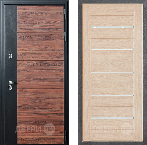 Дверь Дверной континент ДК-15 Красное Дерево ТЕРМО ФЛ-46 Капучино в Реутове