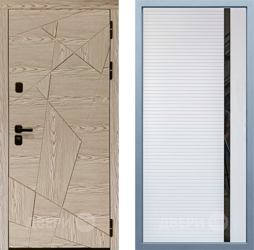 Входная металлическая Дверь Дива МД-97/1 МХ-45 Белый матовый в Реутове