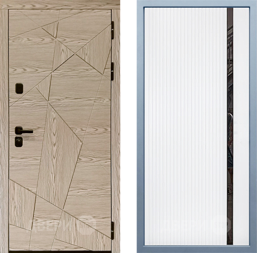 Входная металлическая Дверь Дива МД-97/1 МХ-46 Белый матовый в Реутове