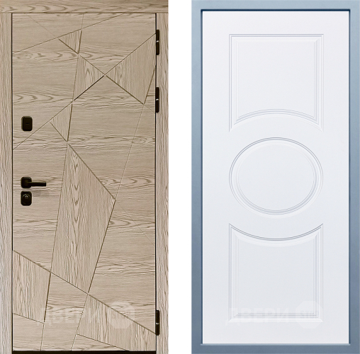 Входная металлическая Дверь Дива МД-97/1 Д-8 Белый в Реутове