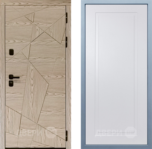 Входная металлическая Дверь Дива МД-97/1 Н-10 Белый в Реутове