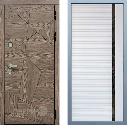 Входная металлическая Дверь Дива МД-97/2 МХ-45 Белый матовый в Реутове