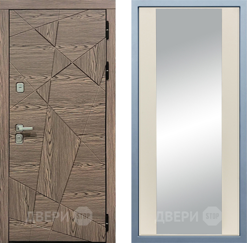 Входная металлическая Дверь Дива МД-97/2 Д-15 Зеркало Шампань в Реутове