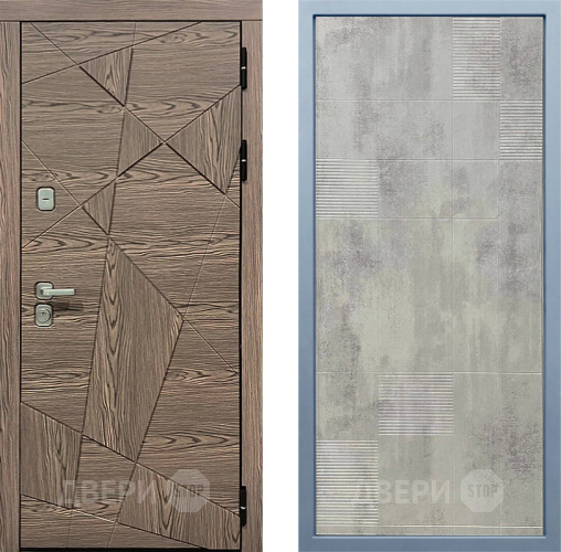Входная металлическая Дверь Дива МД-97/2 Д-4 Бетон темный в Реутове