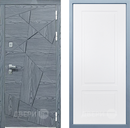 Входная металлическая Дверь Дива МД-97/3 Н-7 Белый в Реутове