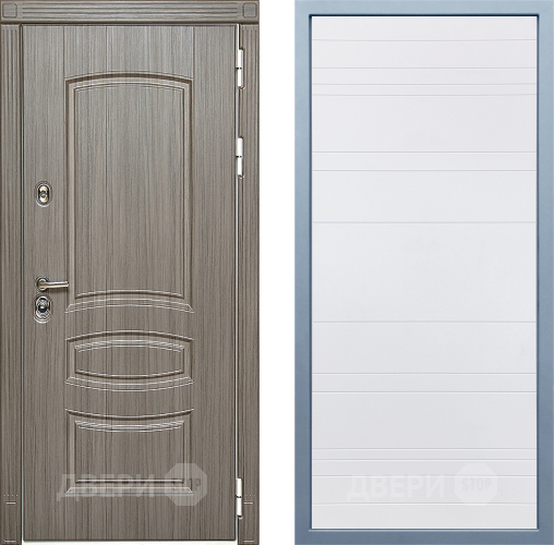 Входная металлическая Дверь Дива МД-42 Д-5 Белый в Реутове