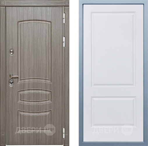 Входная металлическая Дверь Дива МД-42 Д-7 Белый в Реутове