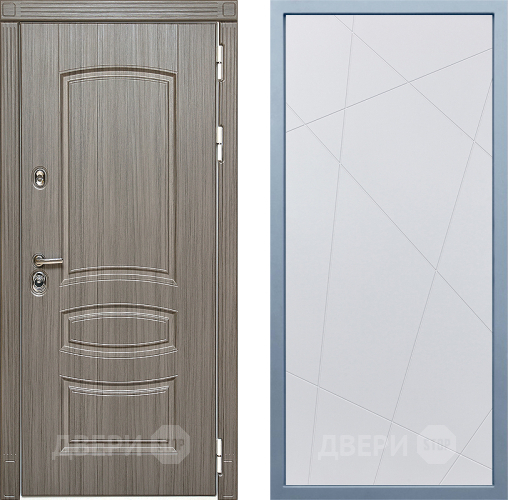 Входная металлическая Дверь Дива МД-42 Д-11 Белый в Реутове