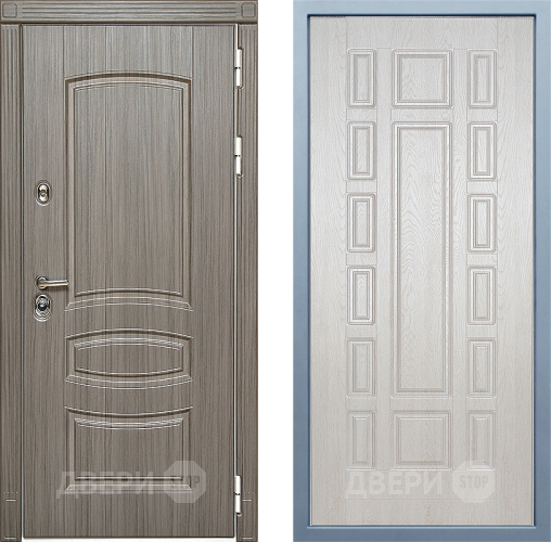 Входная металлическая Дверь Дива МД-42 М-2 Дуб филадельфия крем в Реутове