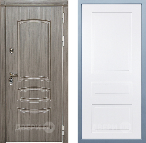 Входная металлическая Дверь Дива МД-42 Н-13 Белый в Реутове