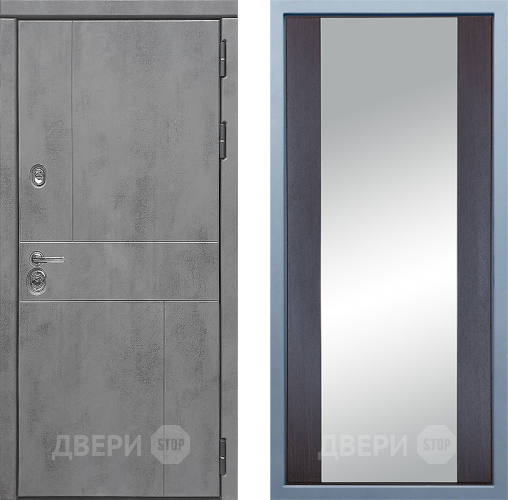 Входная металлическая Дверь Дива МД-48 Д-15 Зеркало Венге в Реутове