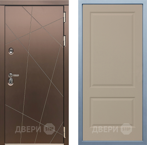 Входная металлическая Дверь Дива МД-50 Д-7 Шампань в Реутове