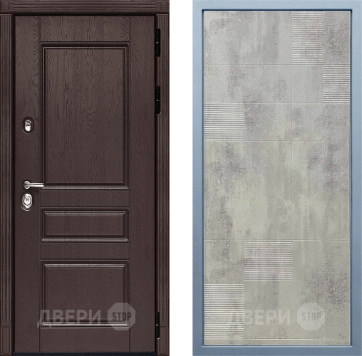 Входная металлическая Дверь Дива МД-90 Д-4 Бетон темный в Реутове