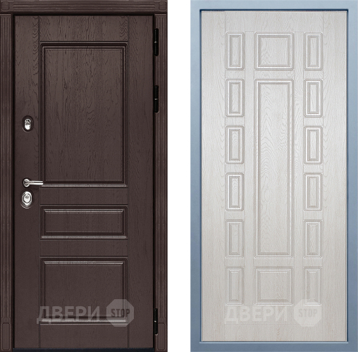 Входная металлическая Дверь Дива МД-90 М-2 Дуб филадельфия крем в Реутове
