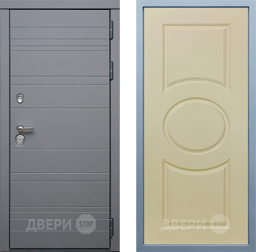 Входная металлическая Дверь Дива МД-39 Д-8 Шампань в Реутове