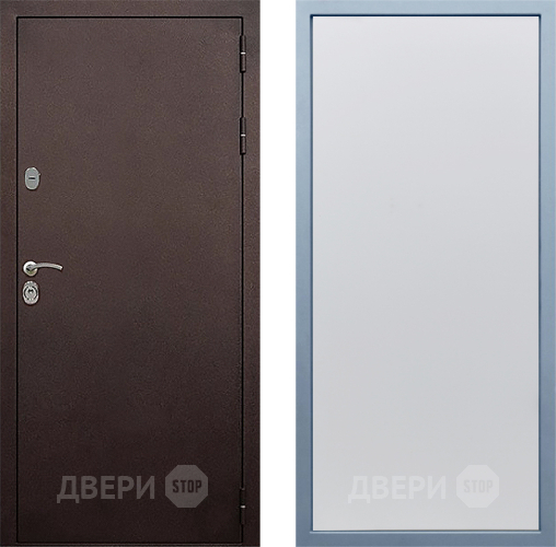 Входная металлическая Дверь Дива МД-40 Медь Н-1 Белый в Реутове