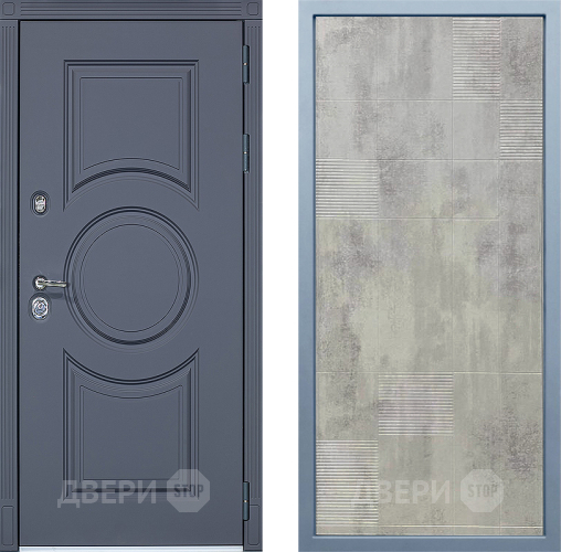 Входная металлическая Дверь Дива МХ-30 STR Д-4 Бетон темный в Реутове