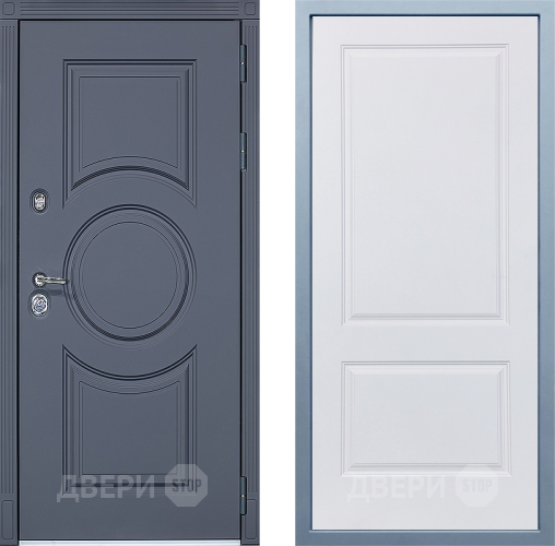 Входная металлическая Дверь Дива МХ-30 STR Д-7 Белый в Реутове