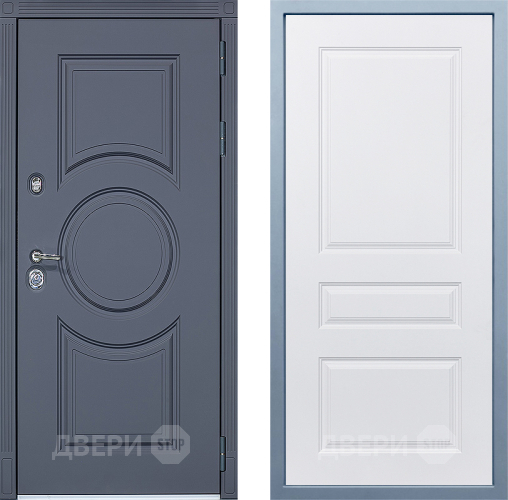 Входная металлическая Дверь Дива МХ-30 STR Д-13 Белый в Реутове