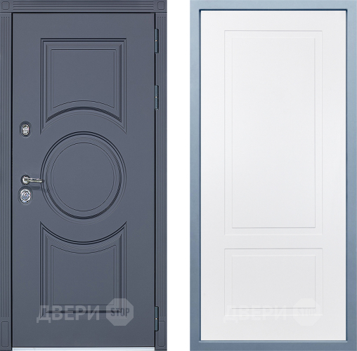 Входная металлическая Дверь Дива МХ-30 STR Н-7 Белый в Реутове