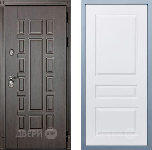 Входная металлическая Дверь Дива МХ-53 STR Д-13 Белый в Реутове