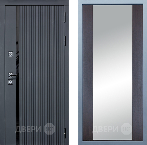 Входная металлическая Дверь Дива МХ-46 STR Д-15 Зеркало Венге в Реутове