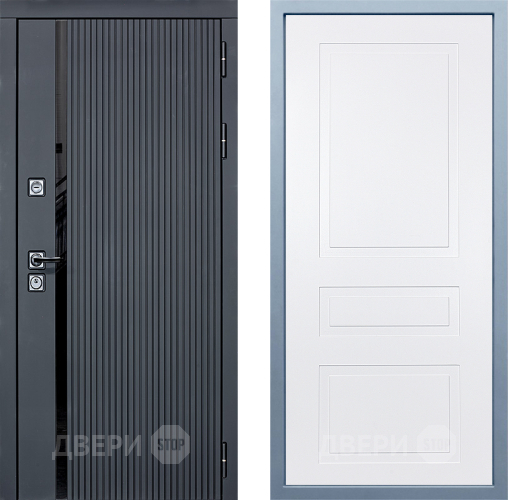 Входная металлическая Дверь Дива МХ-46 STR Н-13 Белый в Реутове