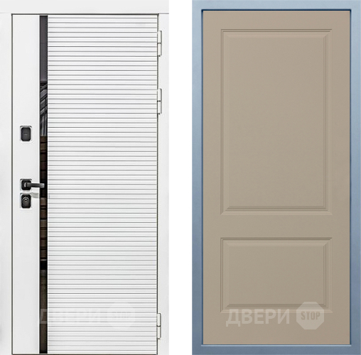 Входная металлическая Дверь Дива МХ-45 Белая STR Д-7 Шампань в Реутове