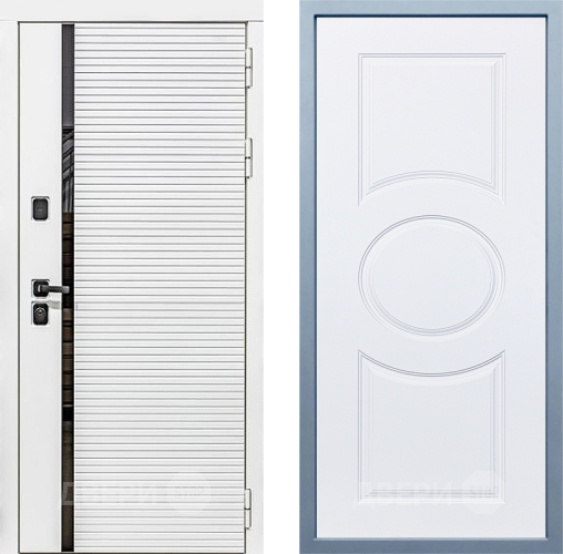 Входная металлическая Дверь Дива МХ-45 Белая STR Д-8 Белый в Реутове