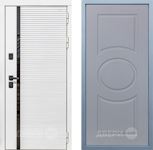 Входная металлическая Дверь Дива МХ-45 Белая STR Д-8 Силк Маус в Реутове