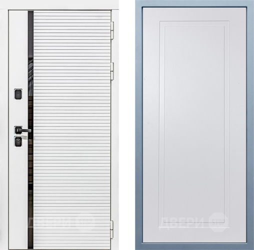 Входная металлическая Дверь Дива МХ-45 Белая STR Н-10 Белый в Реутове