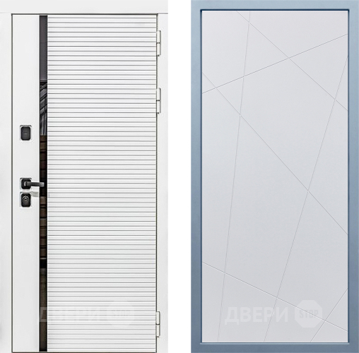 Входная металлическая Дверь Дива МХ-45 Белая STR Д-11 Белый в Реутове