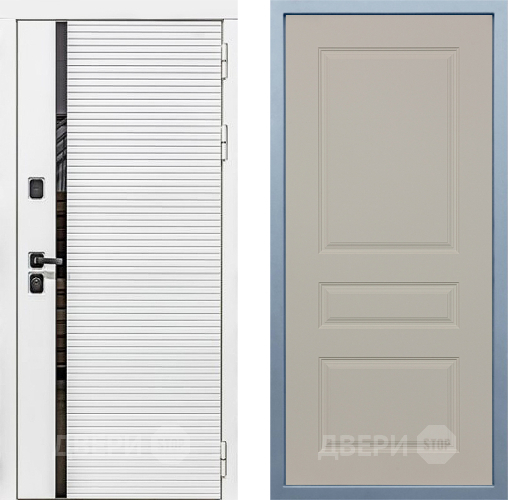 Входная металлическая Дверь Дива МХ-45 Белая STR Д-13 Шампань в Реутове