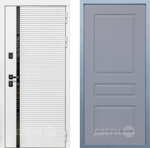 Входная металлическая Дверь Дива МХ-45 Белая STR Д-13 Силк Маус в Реутове