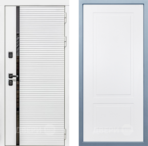 Входная металлическая Дверь Дива МХ-45 Белая STR Н-7 Белый в Реутове